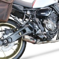 Exhaust compatible with Yamaha XSR700 2021-2024, Deeptone Inox, Full system exhaust, including removable db killer 