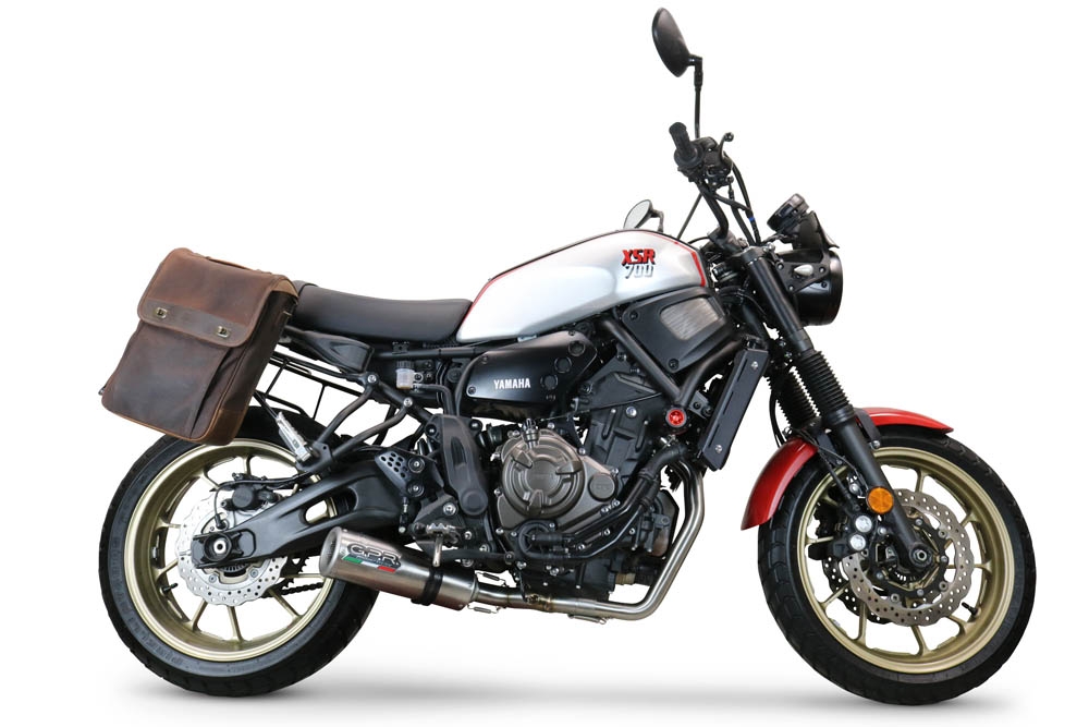 Exhaust compatible with Yamaha XSR700 2021-2024, M3 Inox , Full system exhaust, including removable db killer 