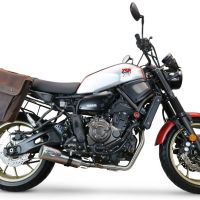 Exhaust compatible with Yamaha XSR700 2021-2024, M3 Inox , Full system exhaust, including removable db killer 
