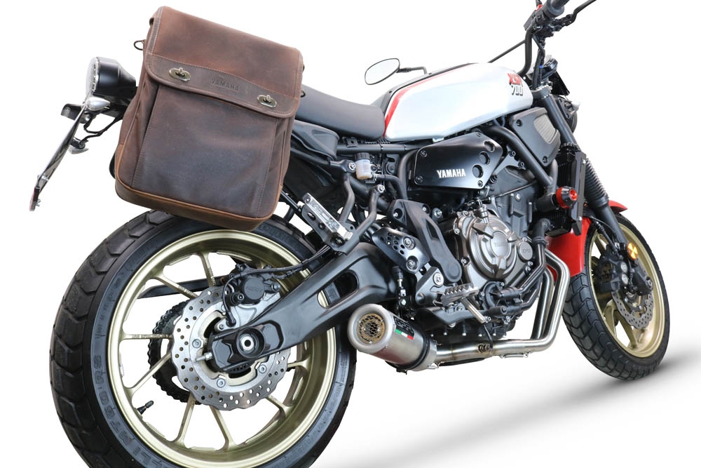 Exhaust compatible with Yamaha XSR700 2021-2024, M3 Inox , Full system exhaust, including removable db killer 