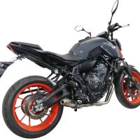 Exhaust compatible with Yamaha FZ-7 MT07 2021-2024, Deeptone Inox, Full system exhaust, including removable db killer 