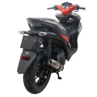 Exhaust compatible with Yamaha Aerox 155 2021-2022, Deeptone Inox, Full system exhaust, including removable db killer 
