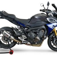 Exhaust compatible with Yamaha FJ-09 2021-2023, Gpe Ann. titanium, Full system exhaust, including removable db killer 