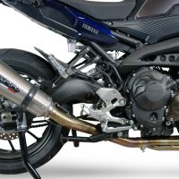 Exhaust compatible with Yamaha FJ-09 2021-2023, Gpe Ann. titanium, Full system exhaust, including removable db killer 