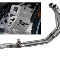 Yamaha Tenere 700 2021-2024, Decatalizzatore + Paracoppa Titanio, Decat pipe more titanium skid plate 