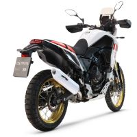 Exhaust compatible with Yamaha Tenere 700 2019-2020, Albus Evo4, Slip-on exhaust including removable db killer and link pipe, EPA-compliant 