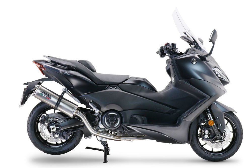 GPR exhaust compatible with  Yamaha T-Max 560 2022-2024, Dual Inox, Full system exhaust including removable db killer and catalyst, EPA-compliant 