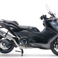 GPR exhaust compatible with  Yamaha T-Max 560 2022-2024, Dual Inox, Full system exhaust including removable db killer and catalyst, EPA-compliant 