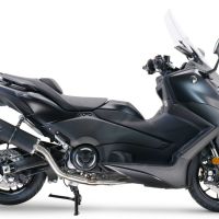 Exhaust compatible with Yamaha T-Max 560 2022-2024, Furore Nero, Full system exhaust, including removable db killer 
