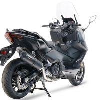 Exhaust compatible with Yamaha T-Max 560 2022-2024, Furore Nero, Full system exhaust, including removable db killer 