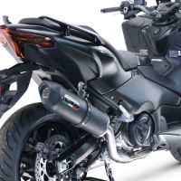 Exhaust compatible with Yamaha T-Max 560 2022-2024, Furore Nero, Full system exhaust, including removable db killer 