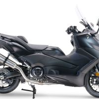 GPR exhaust compatible with  Yamaha T-Max 560 2022-2024, New Grand Prix Evo Titanium, Full system exhaust including removable db killer and catalyst, EPA-compliant 