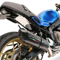 Exhaust compatible with Yamaha XSR900 2022-2024, Furore Evo4 Nero, Full system exhaust, including removable db killer 