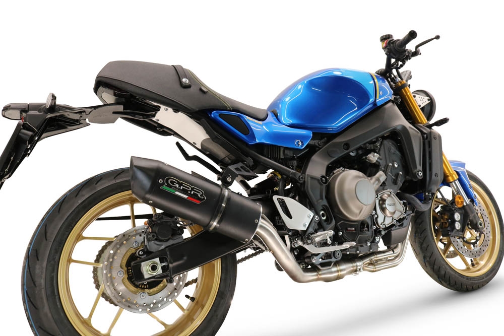 Exhaust compatible with Yamaha XSR900 2022-2024, Furore Evo4 Nero, Full system exhaust, including removable db killer 