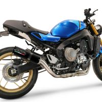 Exhaust compatible with Yamaha XSR900 2022-2024, M3 Black Titanium, Full system exhaust, including removable db killer 