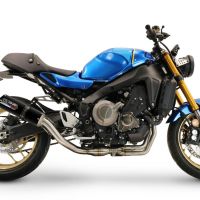 Exhaust compatible with Yamaha XSR900 2022-2024, M3 Black Titanium, Full system exhaust, including removable db killer 
