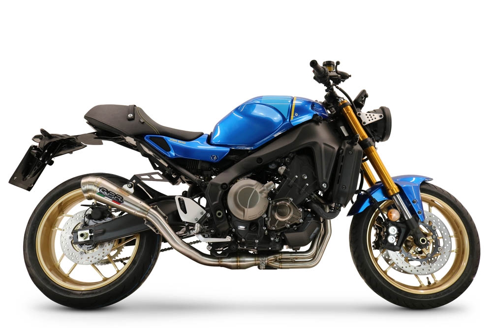Exhaust compatible with Yamaha XSR900 2022-2024, Powercone Evo, Full system exhaust, including removable db killer 