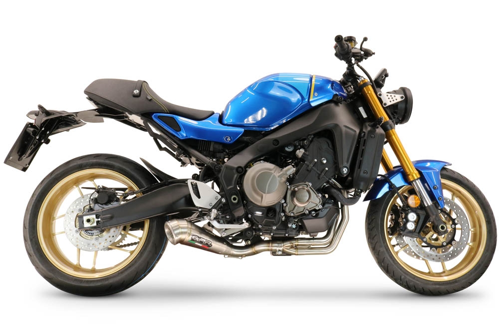 Full System Black Exhaust Muffler & Header Pipe For Yamaha MT-09 / XSR900 / Tracer 9 2020-2024