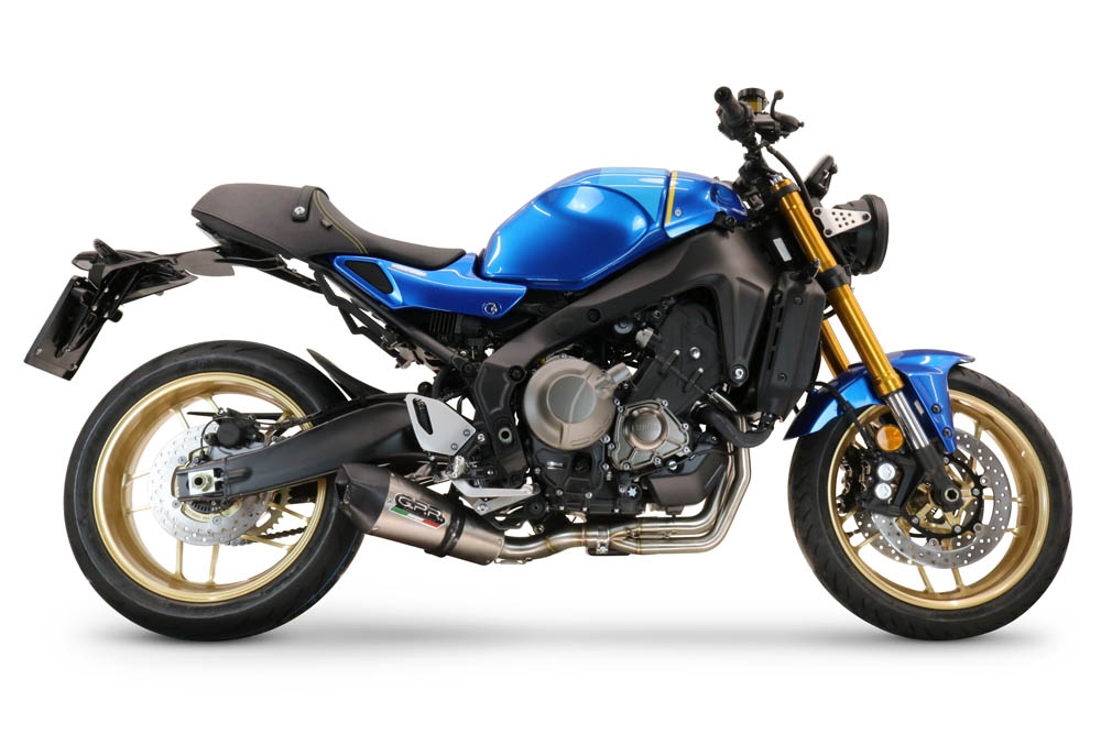 Exhaust compatible with Yamaha XSR900 2016-2021, Gpe Ann. titanium, Full system exhaust, including removable db killer 