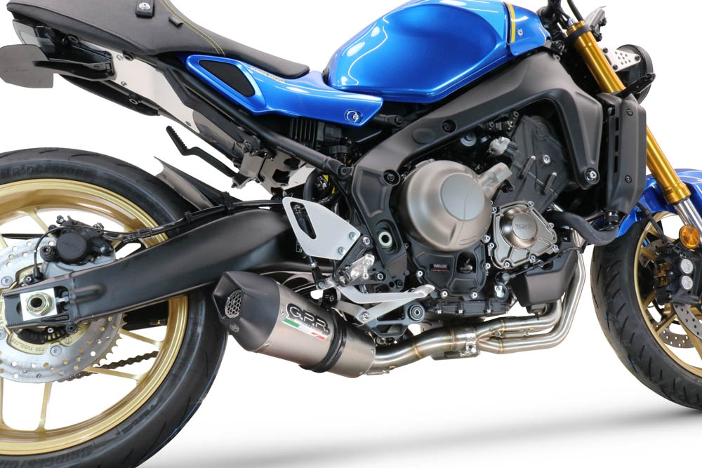 Exhaust compatible with Yamaha XSR900 2016-2021, Gpe Ann. titanium, Full system exhaust, including removable db killer 
