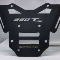Top case GPR TECH compatible with  Zontes 350 T2 ADV 2022/2024 e5 GPR TECH Top case in aluminum, silver color with specific plate included Capacity 55 LT.