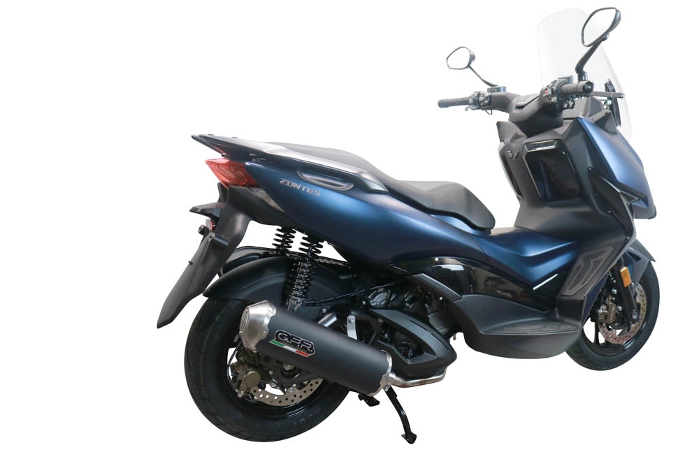 Exhaust compatible with Zontes M 310 2021-2024, Evo4 Road Inox, Full system exhaust, including removable db killer 