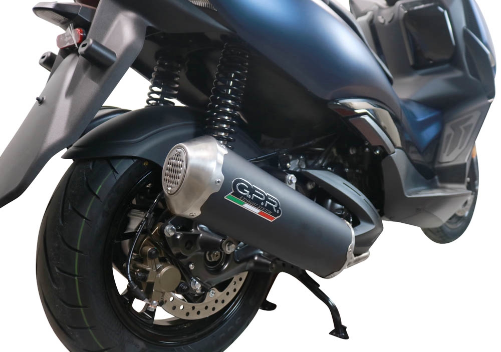 Exhaust compatible with Zontes M 310 2021-2024, Evo4 Road Inox, Full system exhaust, including removable db killer 