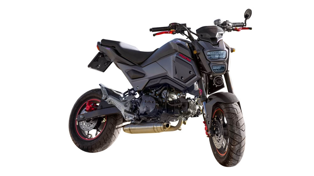 Exhaust compatible with Honda Grom 125 2013-2017, Deeptone Inox, Full system exhaust 