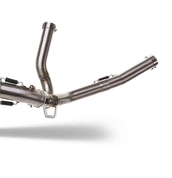 Exhaust compatible with Suzuki V-Strom 650 2012-2016, Satinox , Mid-Full system exhaust including removable db killer 