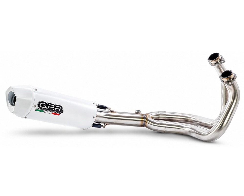 GPR exhaust compatible with Suzuki Gsx-8S 2022-2024, Albus Ceramic, Full system exhaust, including removable db killer 