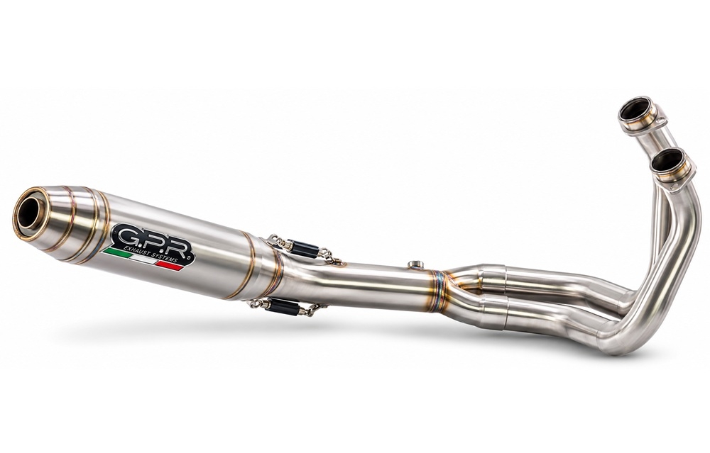 GPR exhaust compatible with Suzuki Gsx-8S 2022-2024, Deeptone Inox, Full system exhaust, including removable db killer 