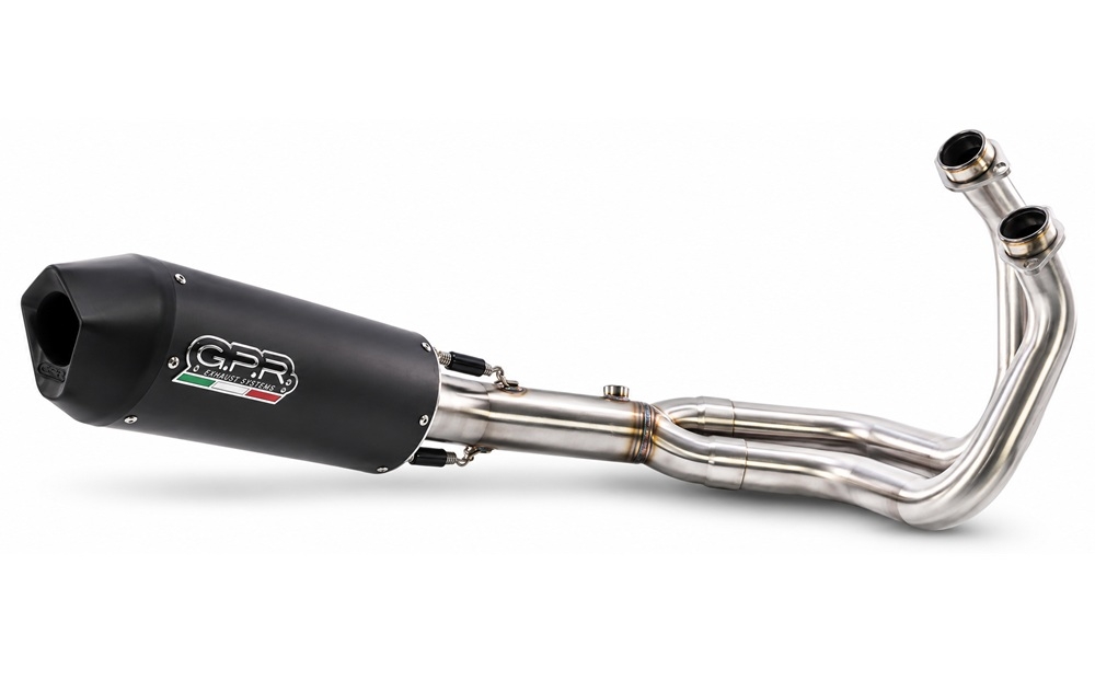 GPR exhaust compatible with Suzuki Gsx-8R 2022-2024, Furore Nero, Full system exhaust, including removable db killer 