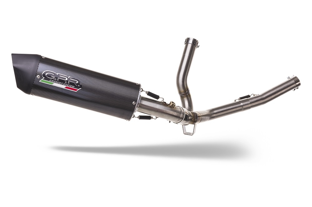 Exhaust compatible with Suzuki V-Strom 650 2021-2025, Furore Evo4 Poppy, Mid-Full system exhaust including removable db killer 