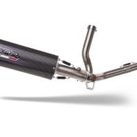 Exhaust compatible with Suzuki V-Strom 650 2021-2025, Furore Evo4 Poppy, Mid-Full system exhaust including removable db killer 