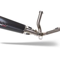 GPR exhaust compatible with Suzuki V-Strom 650 2017-2020, New Grand Prix Evo Poppy, Mid-Full system exhaust including removeble db killer and catalyst, EPA-compliant 