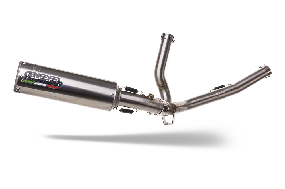 Exhaust compatible with Suzuki SV650 SV650S 2003-2010, M3 Inox , Mid-Full system exhaust including removable db killer 