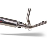 Exhaust compatible with Suzuki SV650 SV650S 2003-2010, M3 Inox , Mid-Full system exhaust including removable db killer 