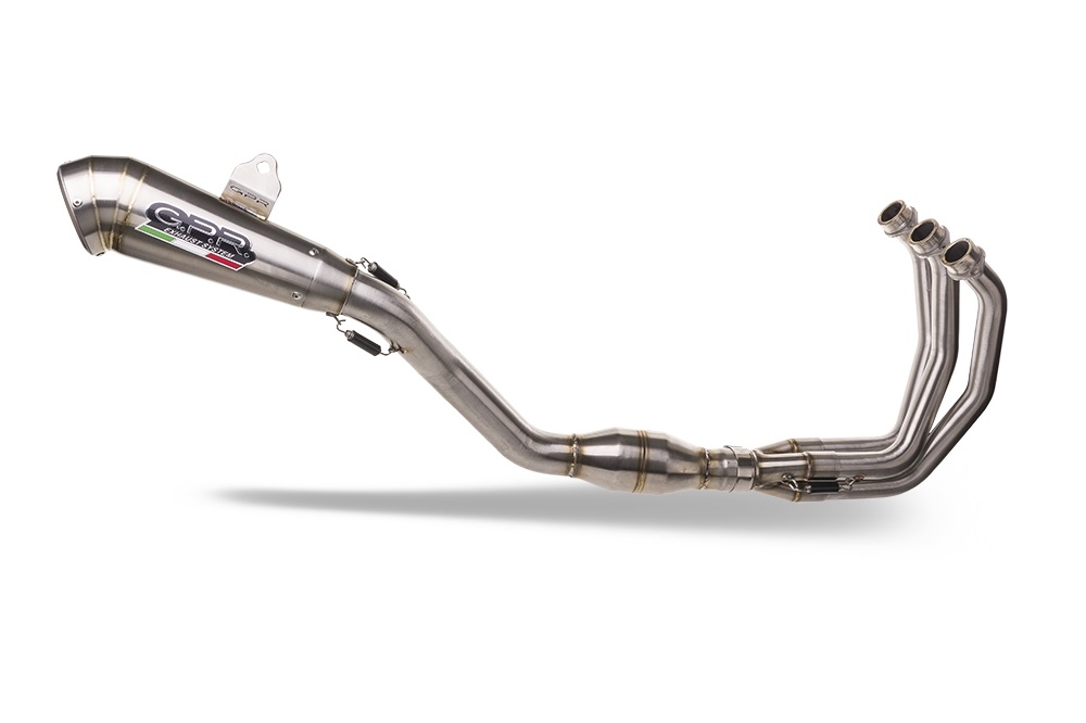 GPR exhaust compatible with  Yamaha FJ-09 2021-2023, Powercone Evo, Full system exhaust including removable db killer and catalyst, EPA-compliant 