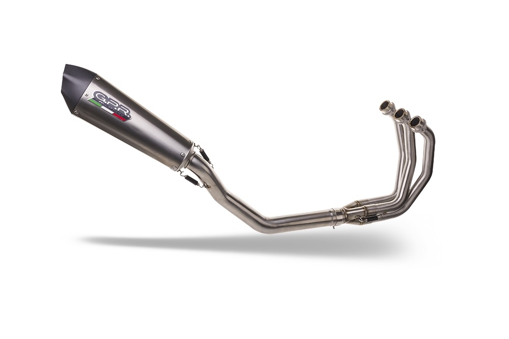 GPR exhaust compatible with  Triumph Daytona 660 2023-2025, New Grand Prix Evo Titanium, Full system exhaust, including removable db killer 
