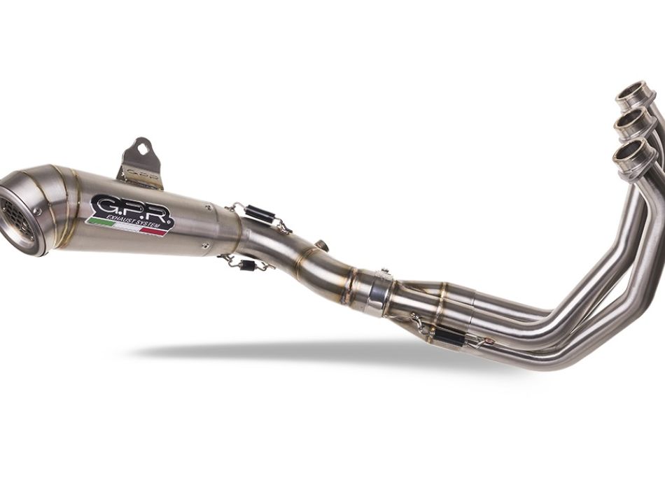 G.P.R. EXHAUST SYSTEM ブラックマフラー Exhaust compatible with Kawasaki ZX-12R 2000-2006, Inox