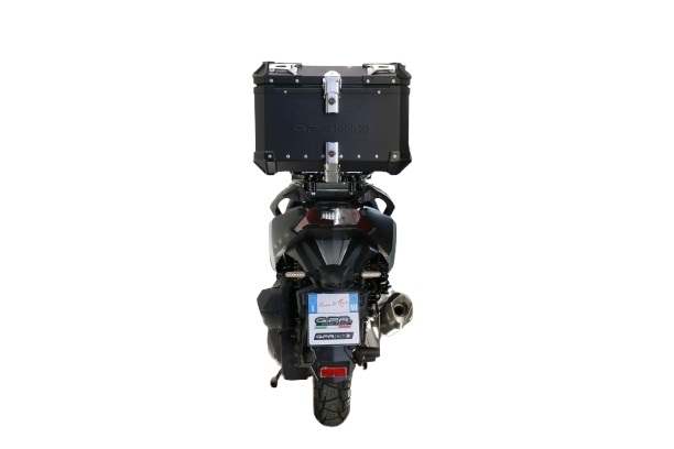 Top case GPR TECH compatible with  Bmw G 310 Gs 2017/2021 e4 GPR TECH Top case in aluminum, black color with specific plate included Capacity 45 LT.