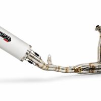 GPR exhaust compatible with Honda CBR650F 2014-2016, Albus Ceramic, Full system exhaust, including removable db killer  