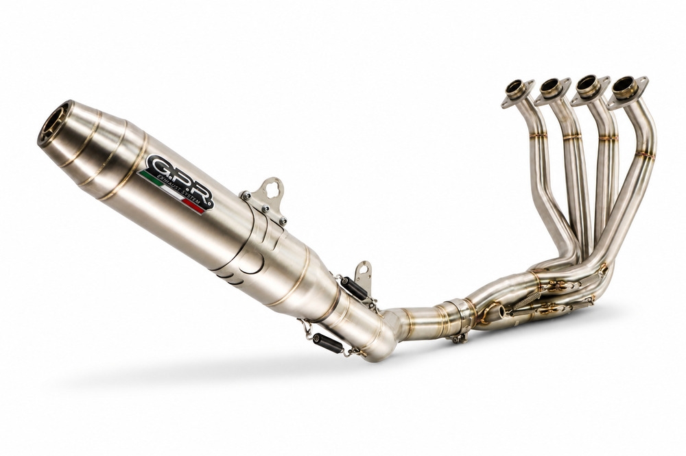 GPR exhaust compatible with Honda CB650R 2021-2023, Deeptone Inox, Full system exhaust, including removable db killer 