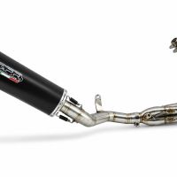 GPR exhaust compatible with Honda CB650R 2021-2023, Furore Nero, Full system exhaust, including removable db killer 