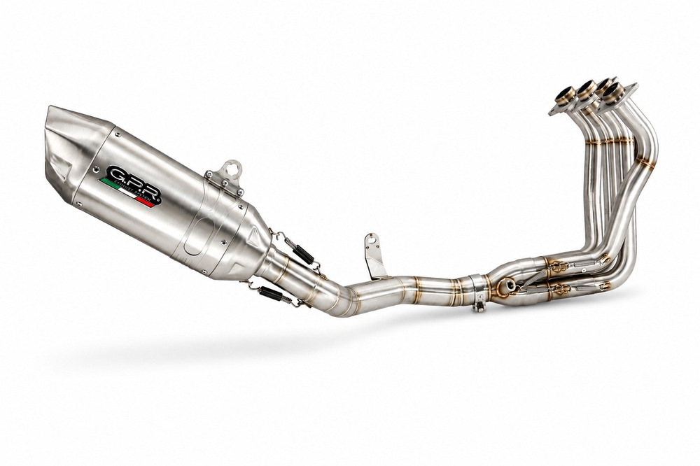 GPR exhaust compatible with Honda CB650R 2019-2020, Furore-X Inox, Full system exhaust, including removable db killer 