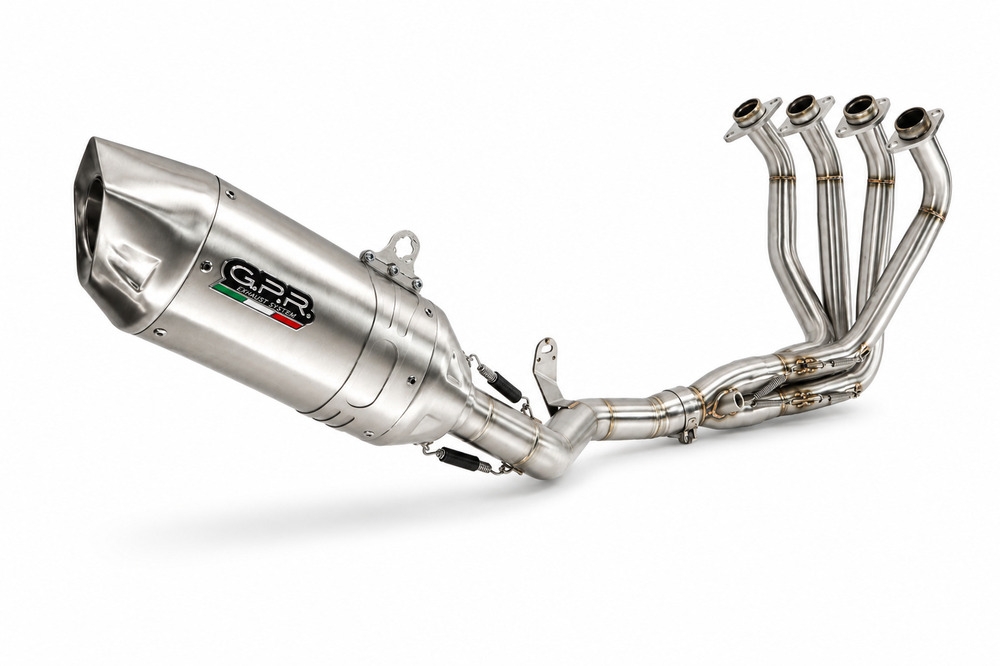 GPR exhaust compatible with Honda CB650R 2019-2020, Furore-X Inox, Full system exhaust, including removable db killer 