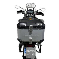 Top case GPR TECH compatible with  Benelli Trk 502 X 2017/2020 e4 GPR TECH Top case in aluminum, silver color with specific plate included Capacity 45 LT.