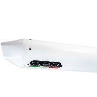 Exhaust compatible with Yamaha XT1200Z Supertenere 2010-2016, Albus Ceramic, Slip-on exhaust including removable db killer and link pipe 