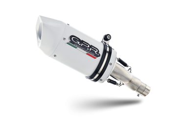 Suzuki GSX-S1000 2015-2016, Albus Ceramic, Slip-on exhaust including removable db killer and link pipe 