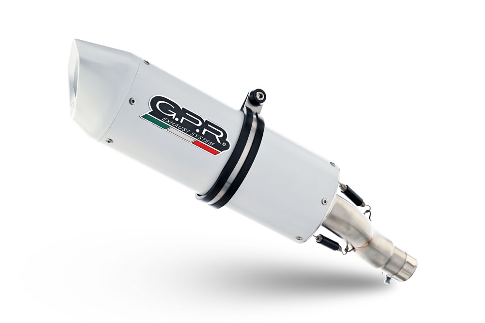 Exhaust compatible with Honda CB500F 2019-2020, Albus Evo4, Slip-on exhaust including removable db killer and link pipe, EPA-compliant 